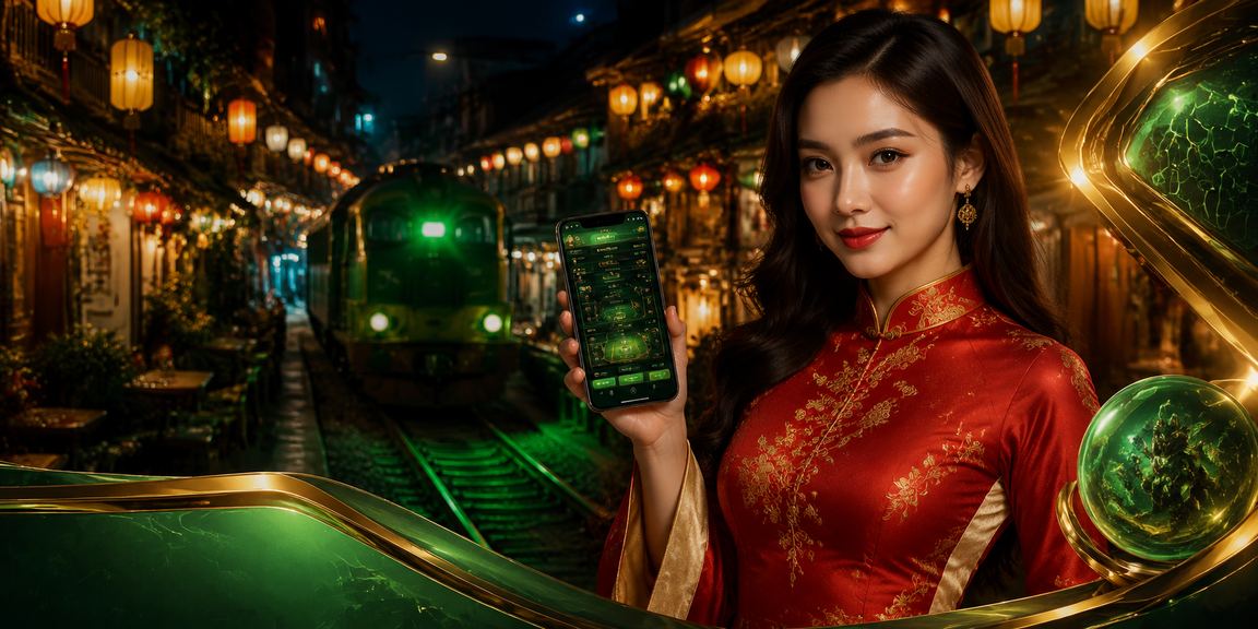 Người dùng tại Hà Nội đăng nhập tài khoản cá cược esports với trang phục áo dài