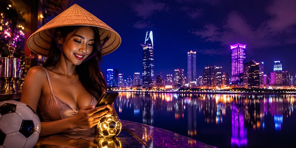 Người hâm mộ bóng đá tại TP Hồ Chí Minh theo dõi tỷ lệ kèo trên điện thoại